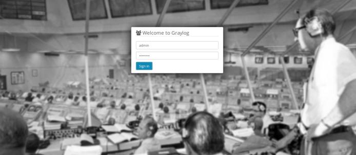 Graylog Login Page